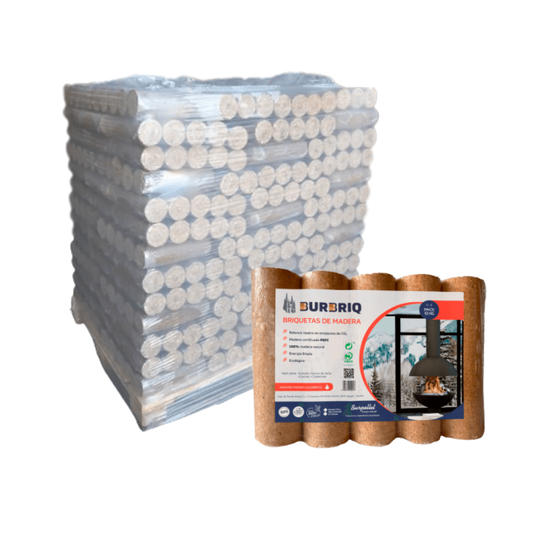 Briquettes BURBRIQ (104 paquets x 5 briquettes) (1040 kg)