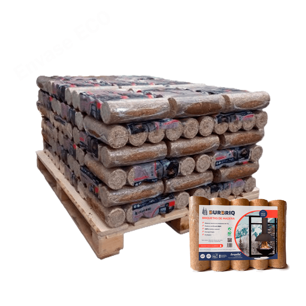 Briquettes BURBRIQ – 52 paquets (510 kg)