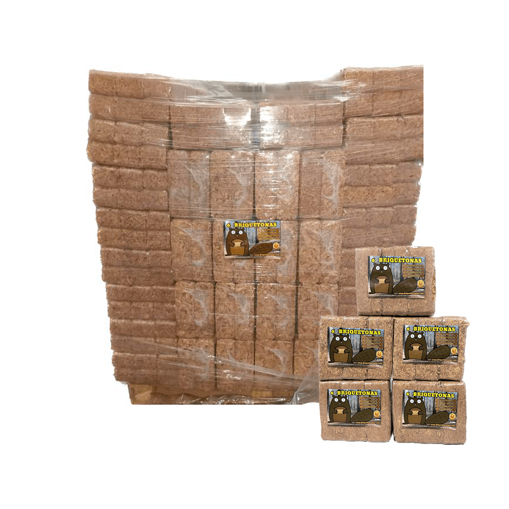 Briquettes Beaver – 128 paquets (1150 kg environ)