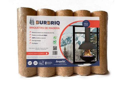 Briquettes BURBRIQ – 52 paquets (510 kg)