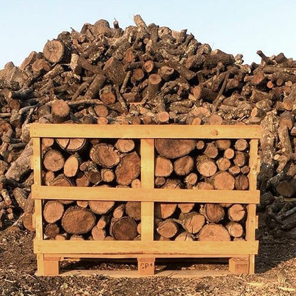 Palette de bois de chauffage en chêne, 1 mètre cube