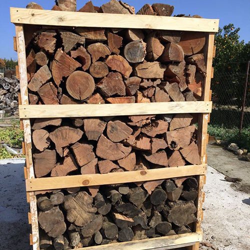 Palette de bois de chauffage mélangé 2 mètres cubes