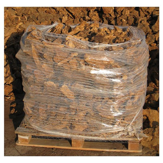 Bois de chauffage palettisé en bois d'olivier pour cheminée