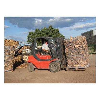 Bois de chauffage palettisé en bois d'olivier pour cheminée